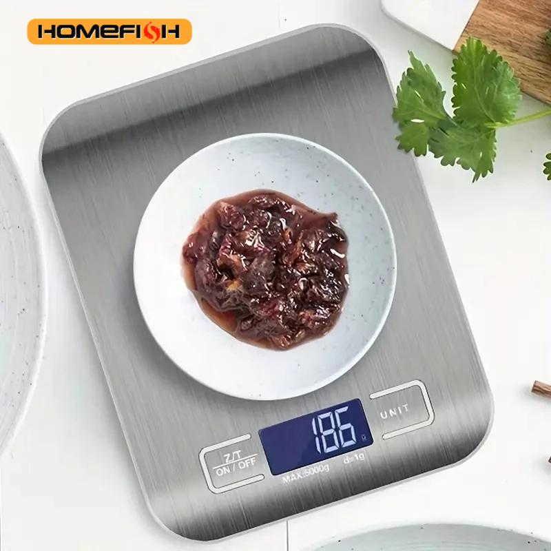 Smart Home Utensils - Digital Kitchen Scale 10/5kg-1g LED Display