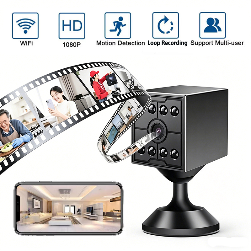 Smart Home Kamera - Mini Wifi Camera Security IP Webcam