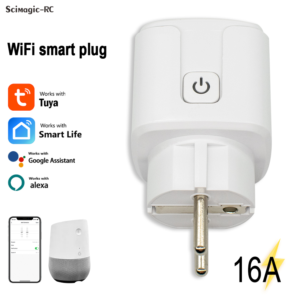 Smart Home Google - Tuya Smart Plug WiFi Socket 16A