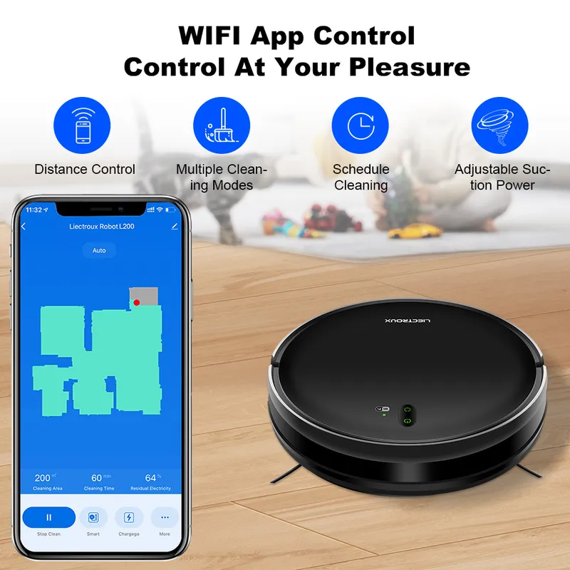Smart Home Devices - for LIECTROUX L200 Robot Vacuum Cleaner
