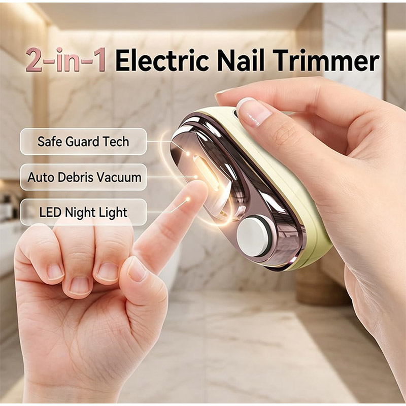 Smart Home Devices - 2-in-1 Smart Electric Nail Clipper &