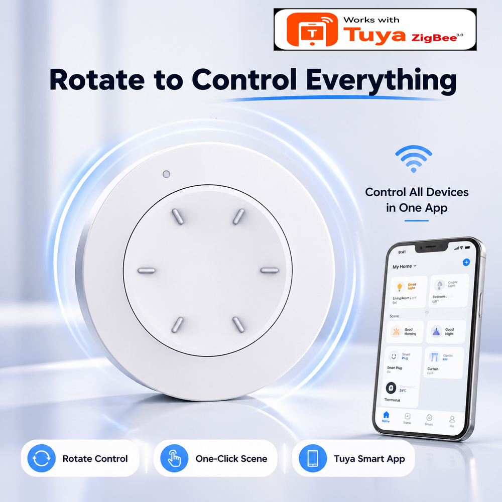 Smart Home Z Wave - Smart ZigBee Knob Switch Work with