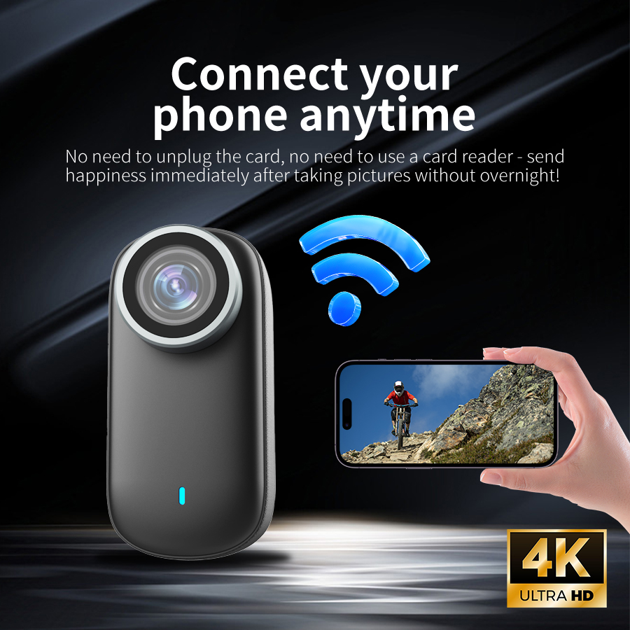 Smart Home Kamera - UHD 4K Mini Thumb Camera Action