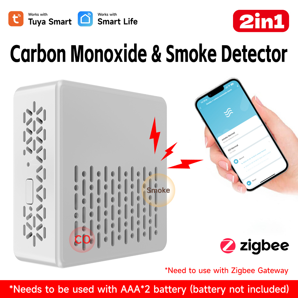 Tuya WIFI Carbon Monoxide Smok - огляд і ціна Smart Smoke Detector