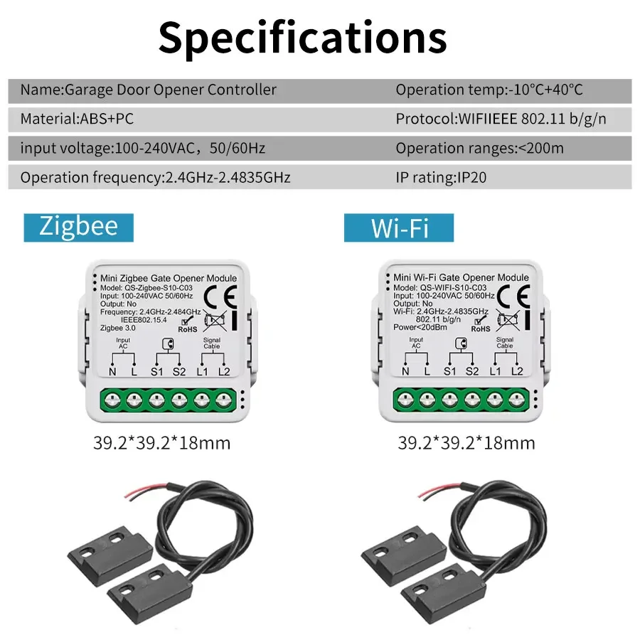 Tuya WIFI/zigbee 3.0 Smart Gar - огляд і ціна Smart Home Z Wave