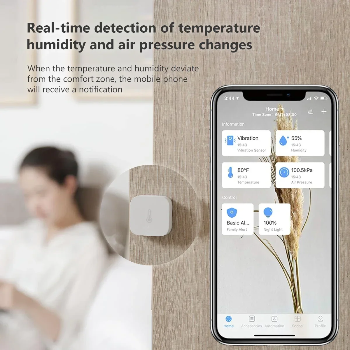 Aqara Temperature Sensor Zigbe - огляд і ціна Smart Home Hub Apple