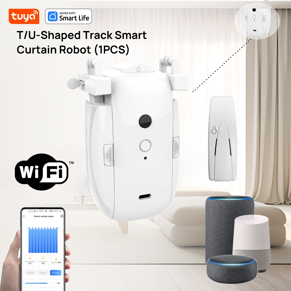 Tuya Smart WiFi Curtain Robot  - огляд і ціна Smart Home Hub Ikea