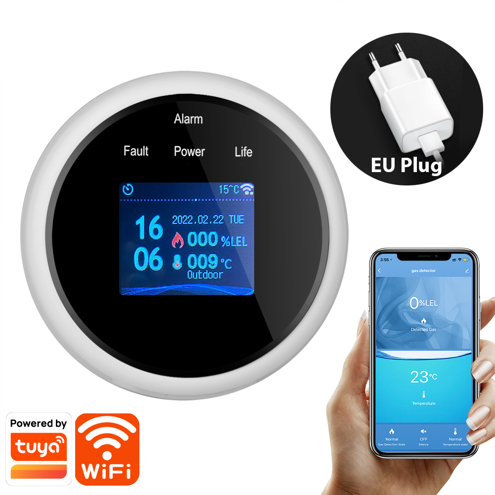Tuya Wifi Leak With Temperatur - огляд і ціна Smart Smoke Detector