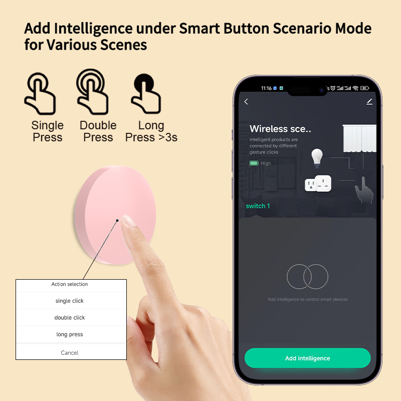 ZigBee Smart Wireless Button S - огляд і ціна Smart Home Z Wave