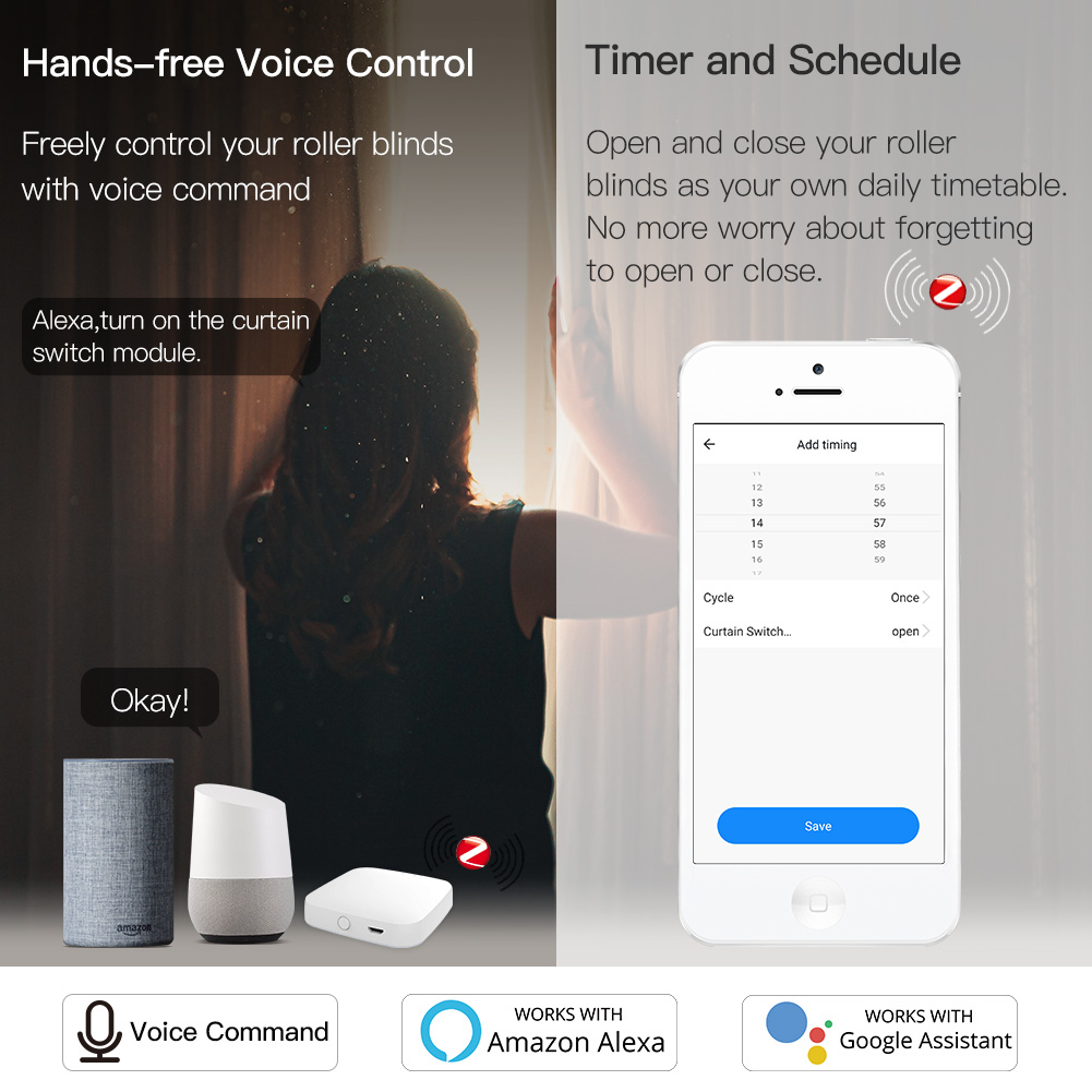MOES ZigBee Smart RF433 Curtai - огляд і ціна Smart Home Z Wave
