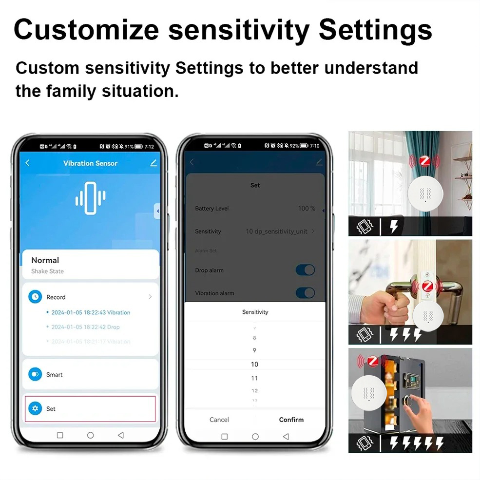 Tuya Zigbee Smart Vibration Se - огляд і ціна Smart Home Notifications