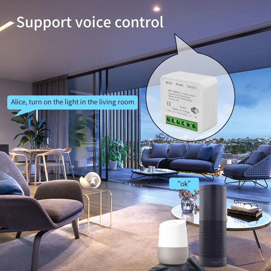 16A 20A Tuya Smart WiFi Switch - огляд і ціна Smart Home Google