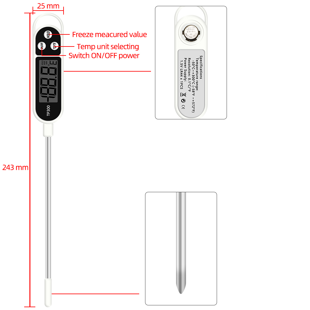 Digital Food Thermometer Kitch - огляд і ціна Smart Home Utensils