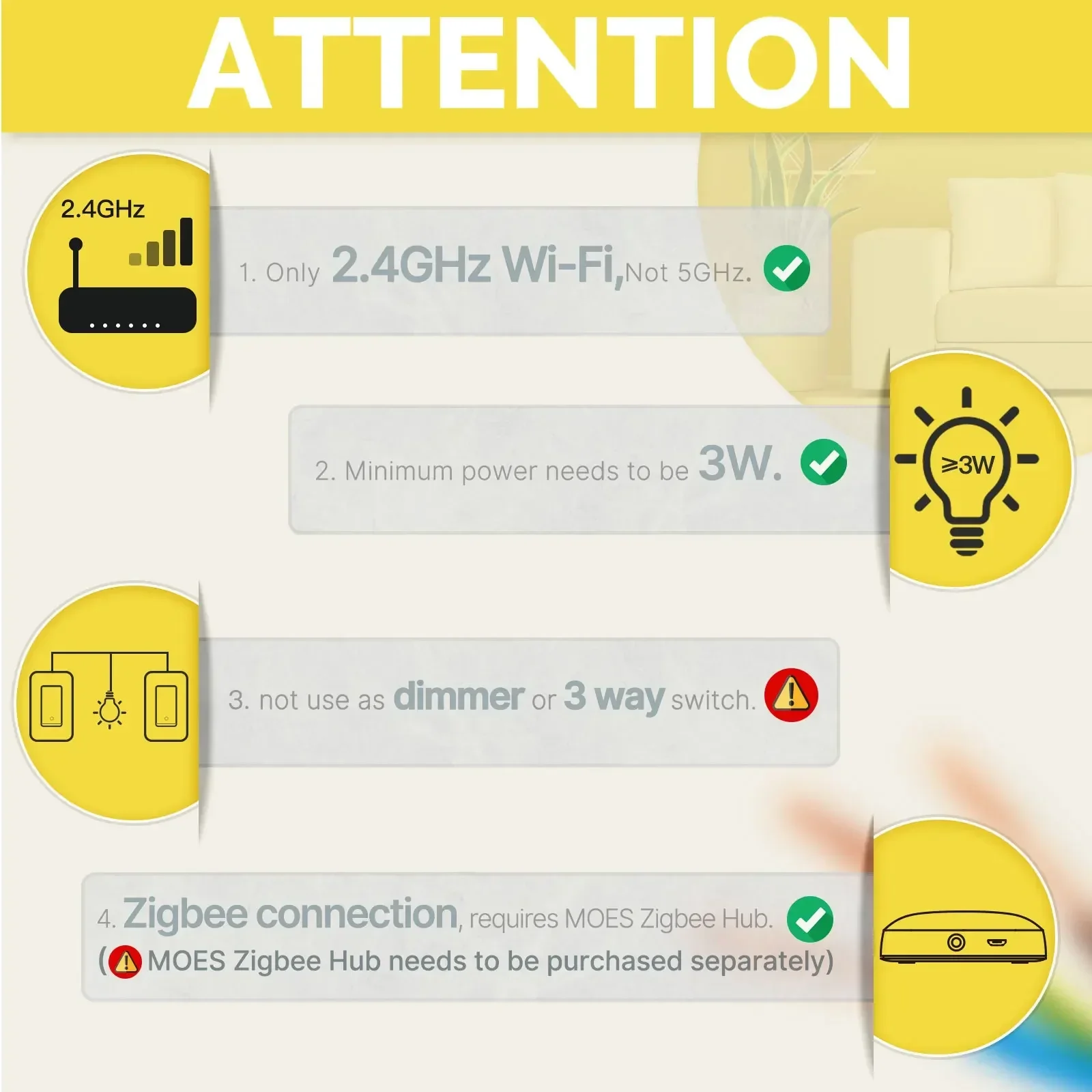 MOES Tuya ZigBee US Smart Ligh - огляд і ціна Smart Home Z Wave