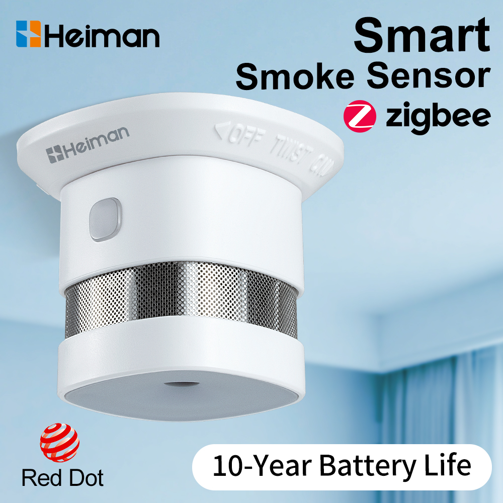 HEIMAN Zigbee Smoke Detector – - огляд і ціна Smart Smoke Detector