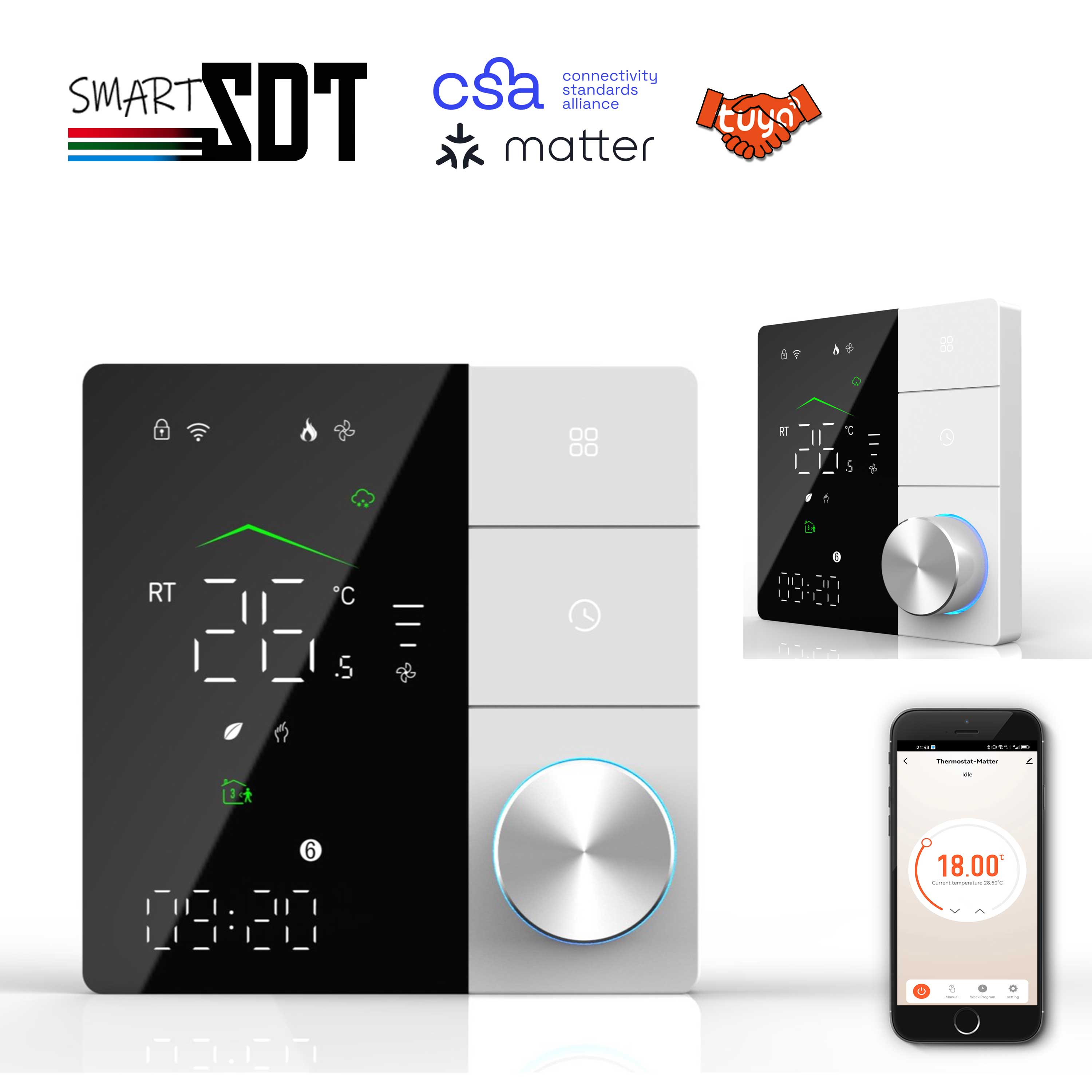 24V 110V 220V Heating Thermost - огляд і ціна Smart Home Hub Apple