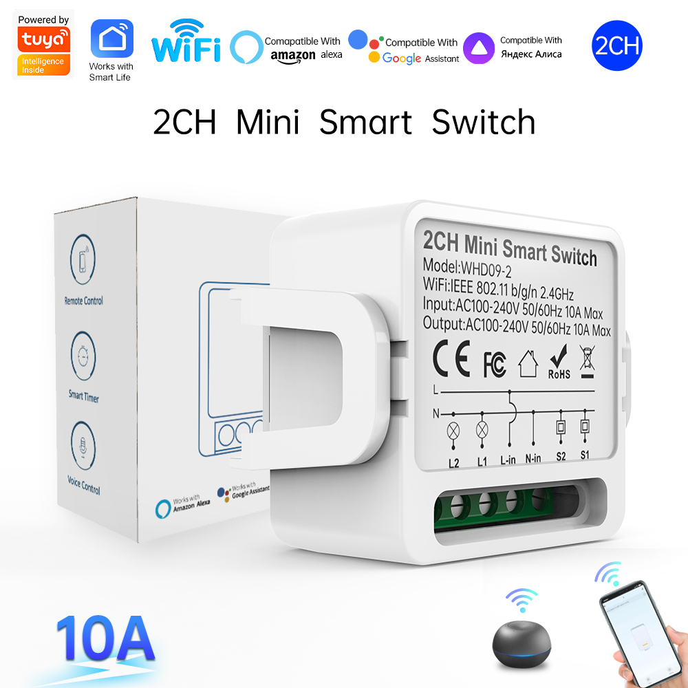 2 Way Tuya Smart Switch 2Gang  - огляд і ціна Smart Home Google