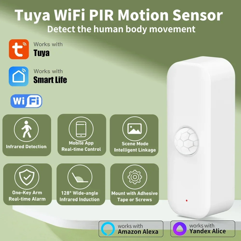 Tuya WiFI Motion Sensor PIR Sm - огляд і ціна Smart Home Web