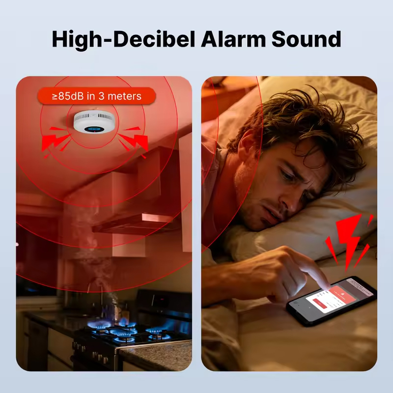 MOES Tuya ZigBee Smoke and Car - огляд і ціна Smart Smoke Detector
