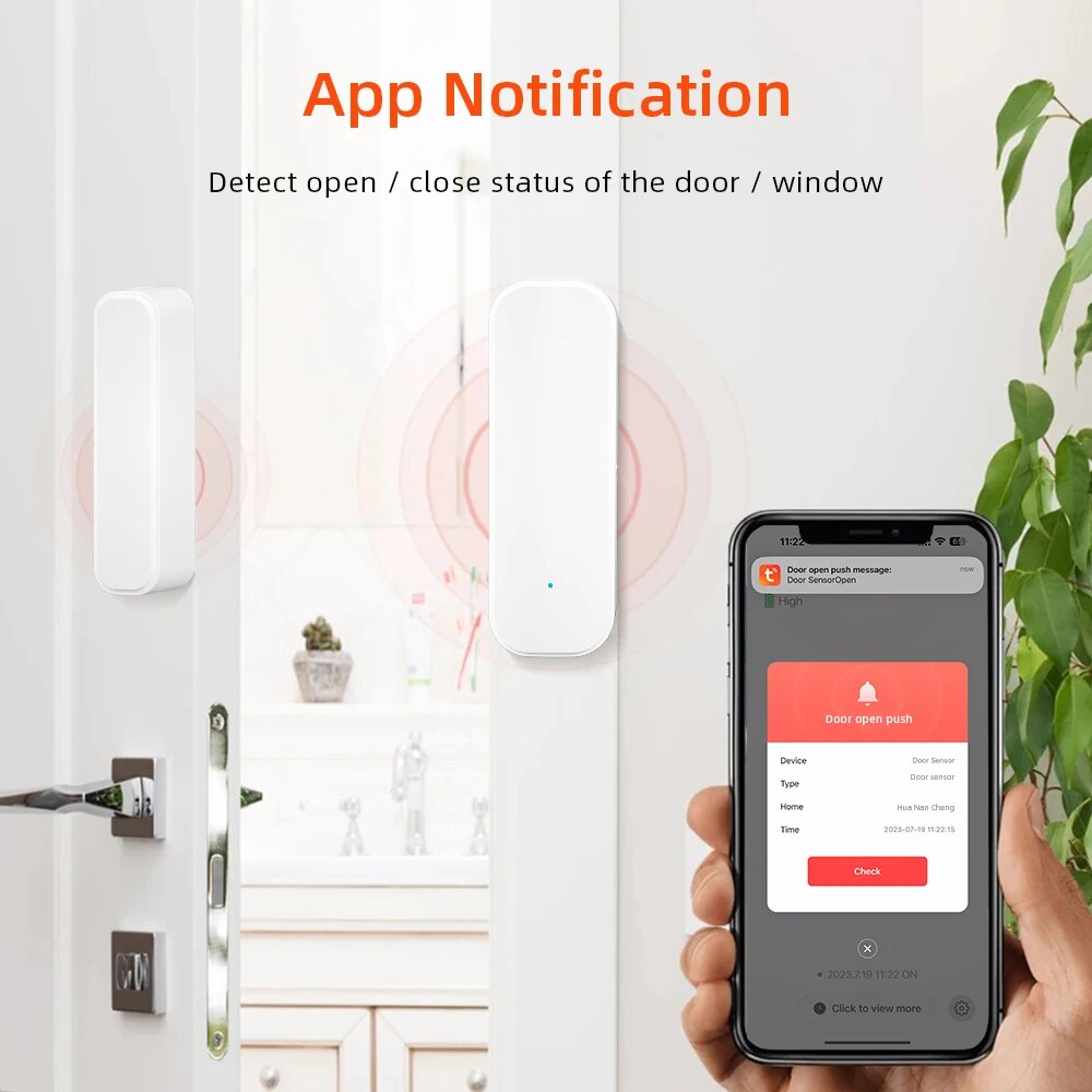 ONENUO Tuya Smart WiFi Door Se - огляд і ціна Smart Home Notifications
